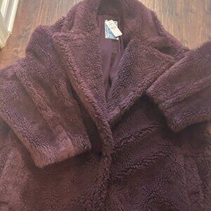 Teddy Clinched Back Maxi Coat XL